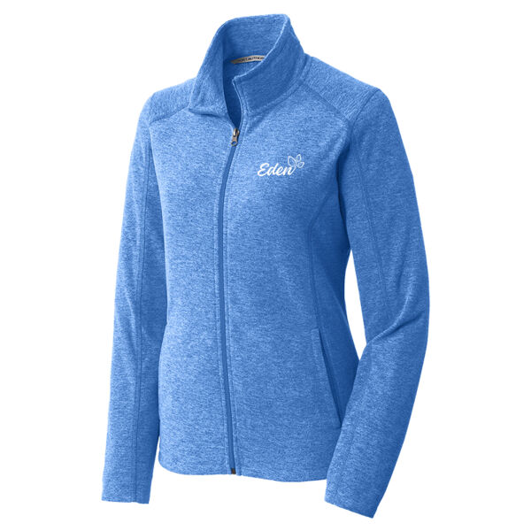 Eden - Women's Heather Microfleece Full Zip Jacket Thumbnail